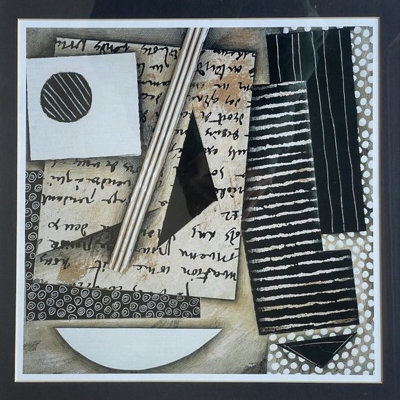 Vintage Mid-Century Modern Print Vanguard Studios Abstract Cubism Modernist Art - Picture 6 of 12